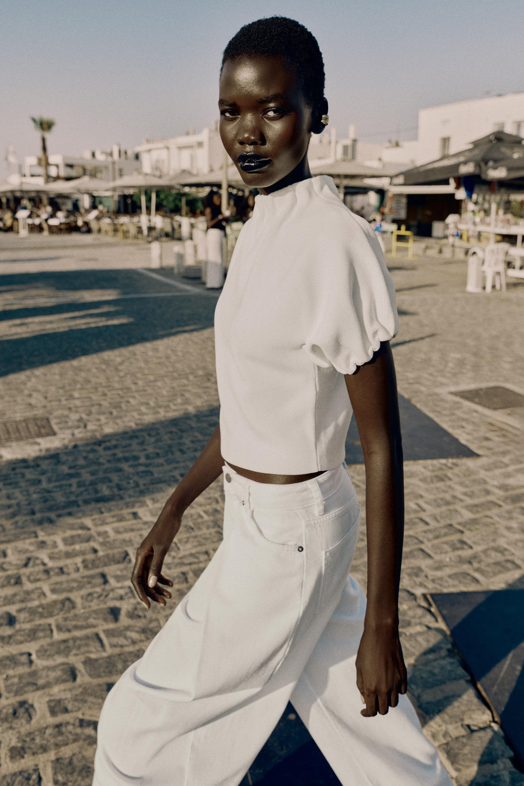 TOP PUNTO FRUNCES / Blanco - Zara фото 3