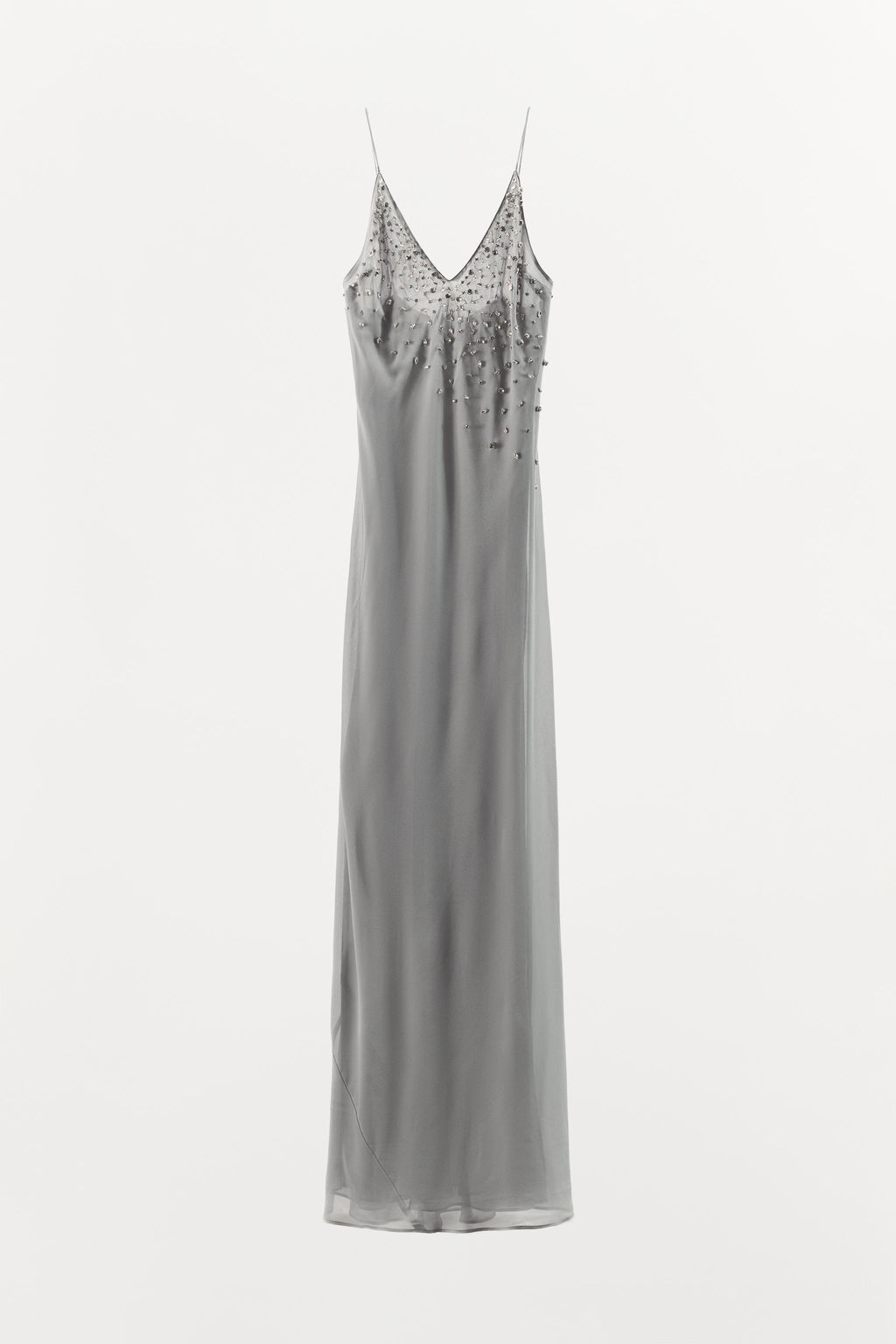 JEWEL STRAP GEORGETTE DRESS - Zara фото 6