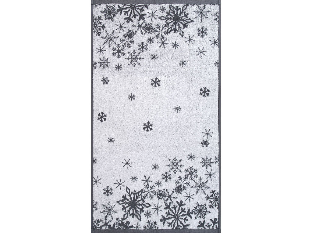 Полотенце махровое 6с103.412ж1 Снежинки-арт(графит5) 50х90см