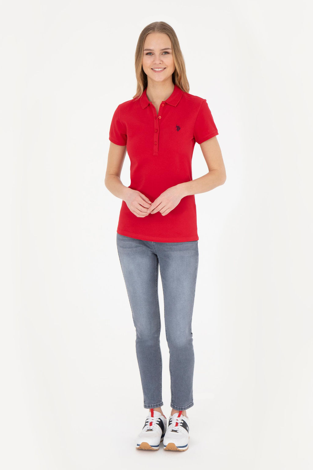 Kad_n K_rm_z_ Basic Polo Yaka Ti__rt Sepette S_rpriz _ndirim - U.s. polo assn фото 4