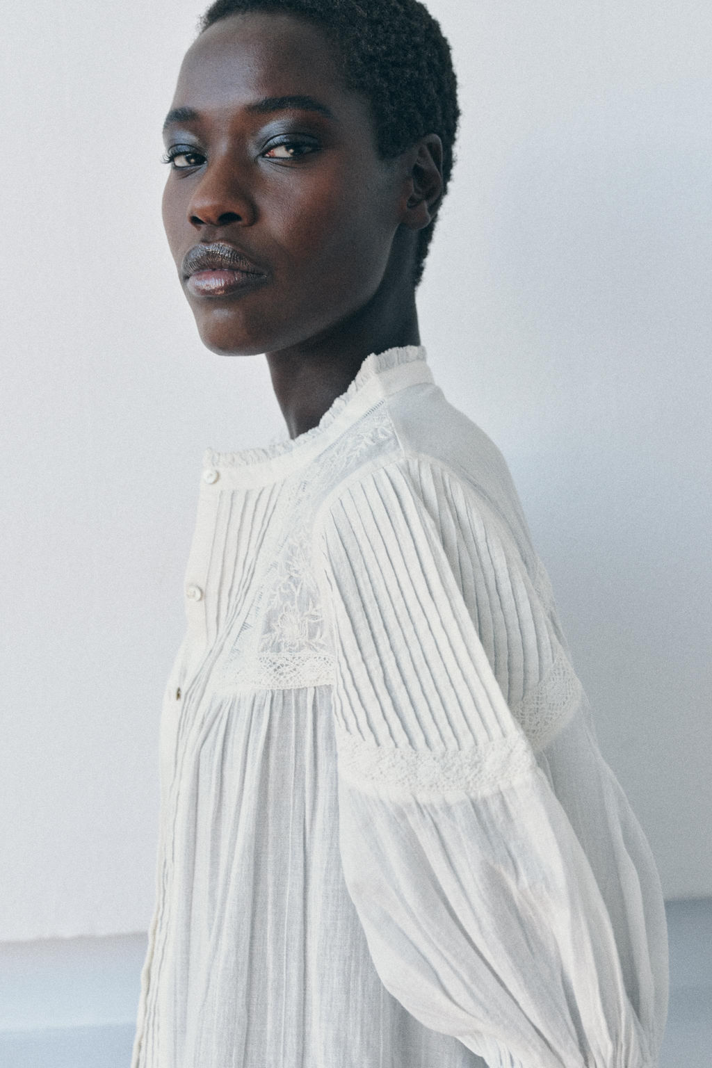 ZW COLLECTION ROMANTIC COTTON SHIRT - Zara фото 12