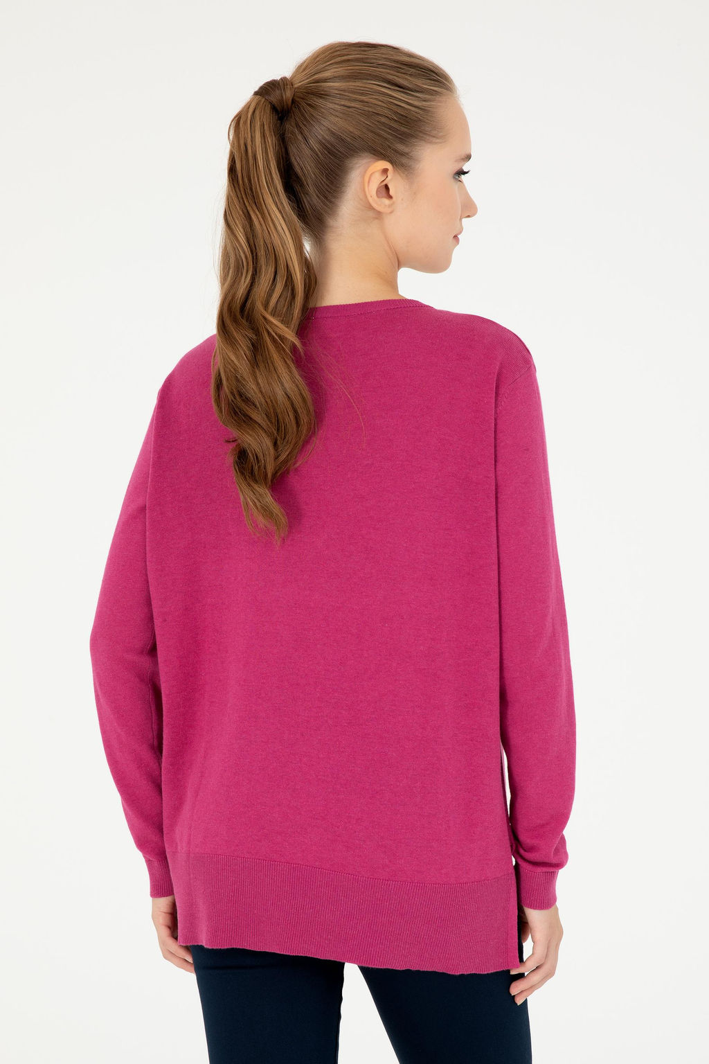 Женский РОЗОВЫЙ базовый свитер Неожиданная скидка в корзине - U.s. polo assn фото 5