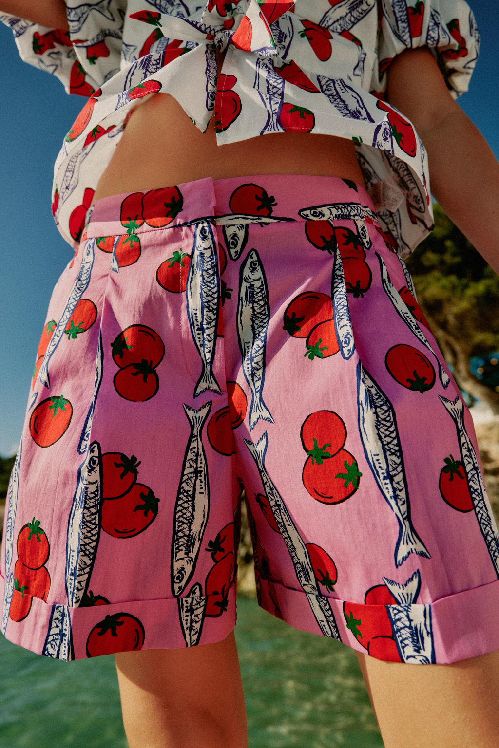 BERMUDA ESTAMPADA PINZAS / Multicolor - Zara фото 2