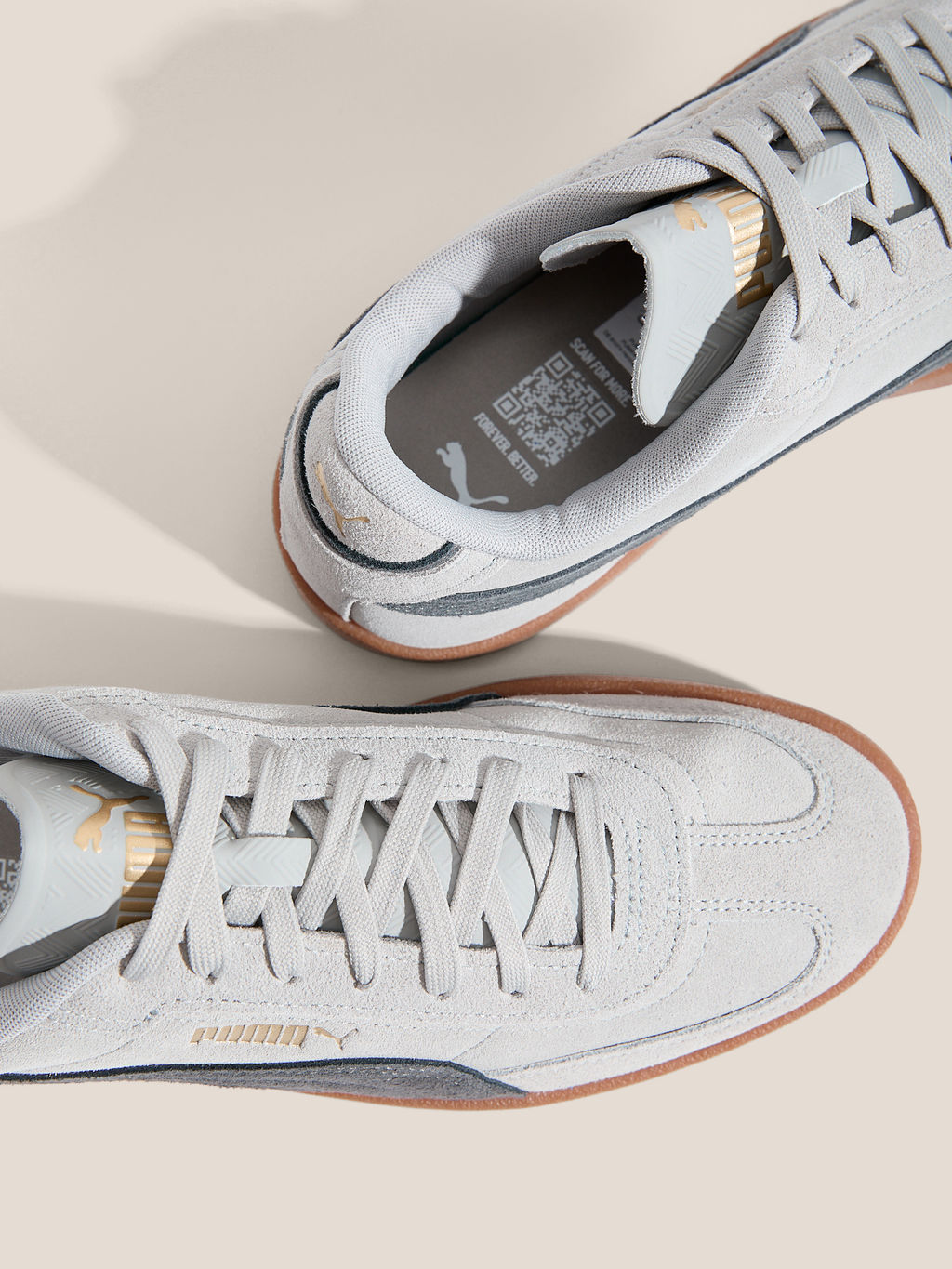 Кеды PUMA Puma Club II Era Suede Артикул 4588523, светло-серый