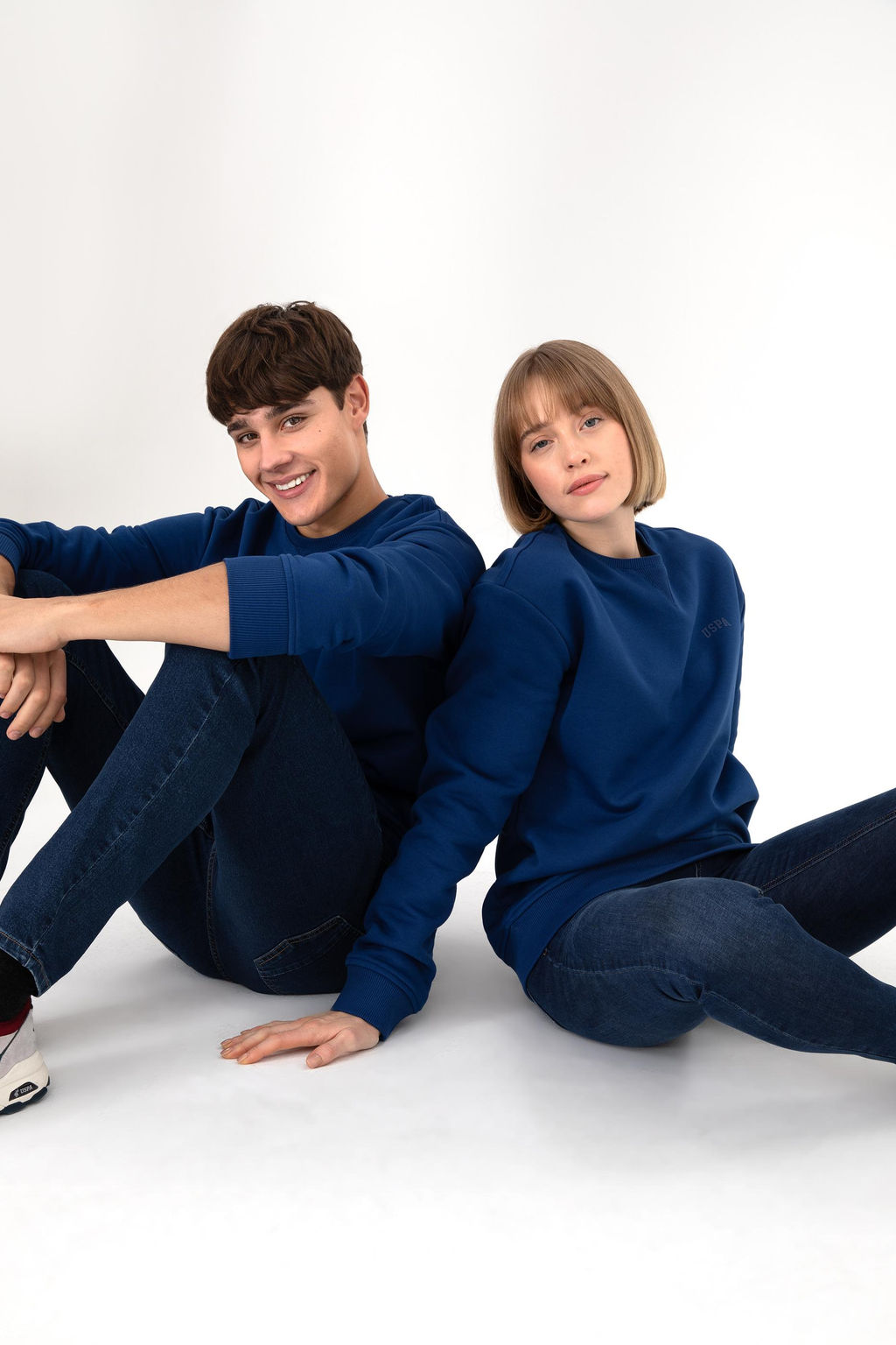 Мужской базовый свитшот цвета индиго Неожиданная скидка в корзине - U.s. polo assn фото 9