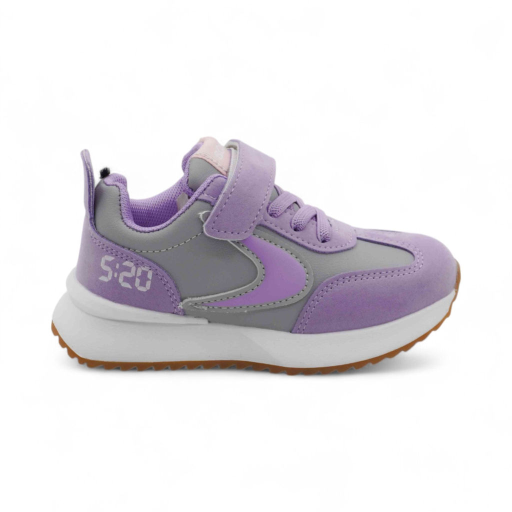 Кроссовки В763-19 серо фиолетовые - Sport фото 2