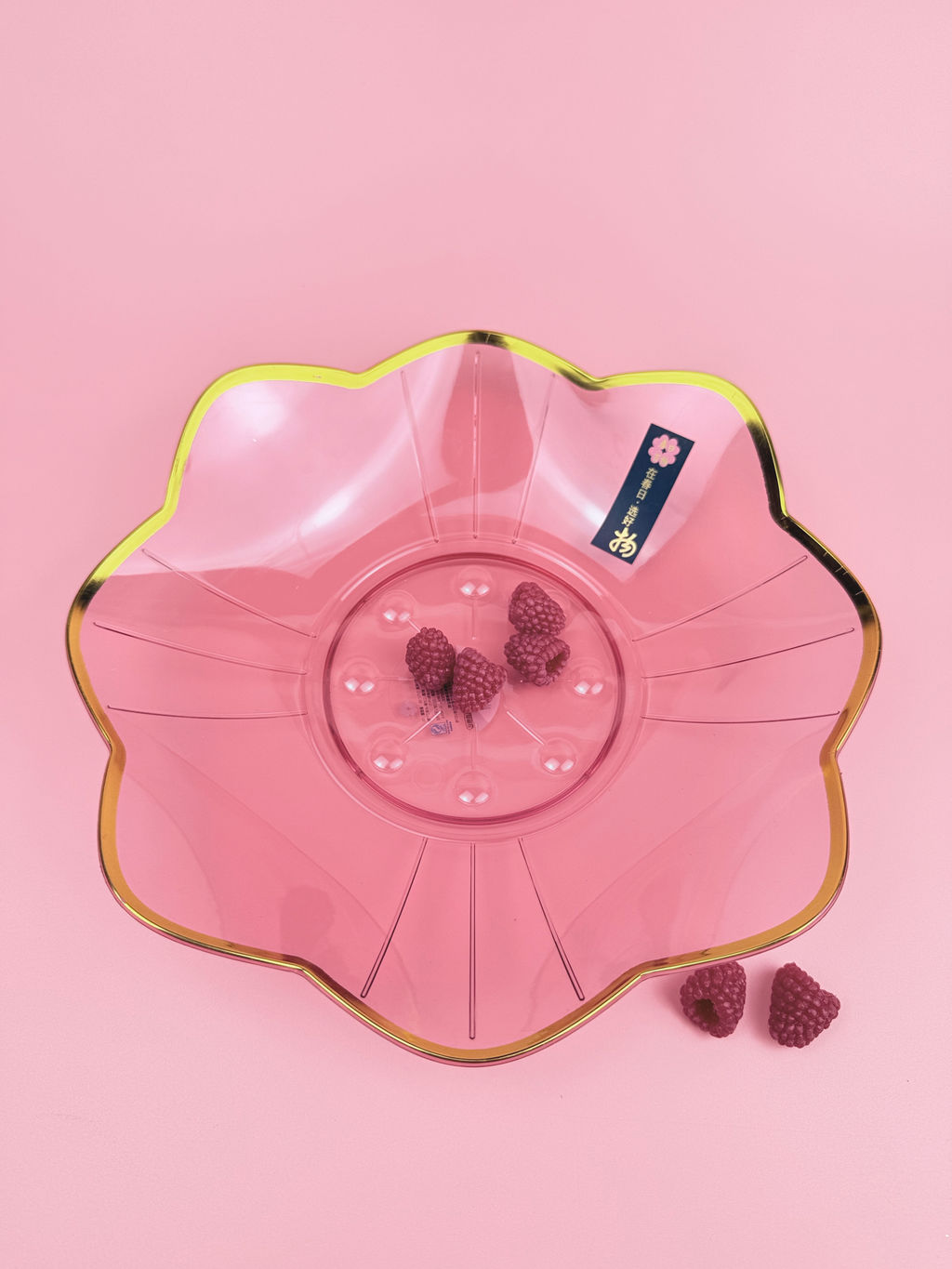 Цена за 2 шт. Блюдо сервировочное Цветок (пластик) цвет микс OLS-033А-35