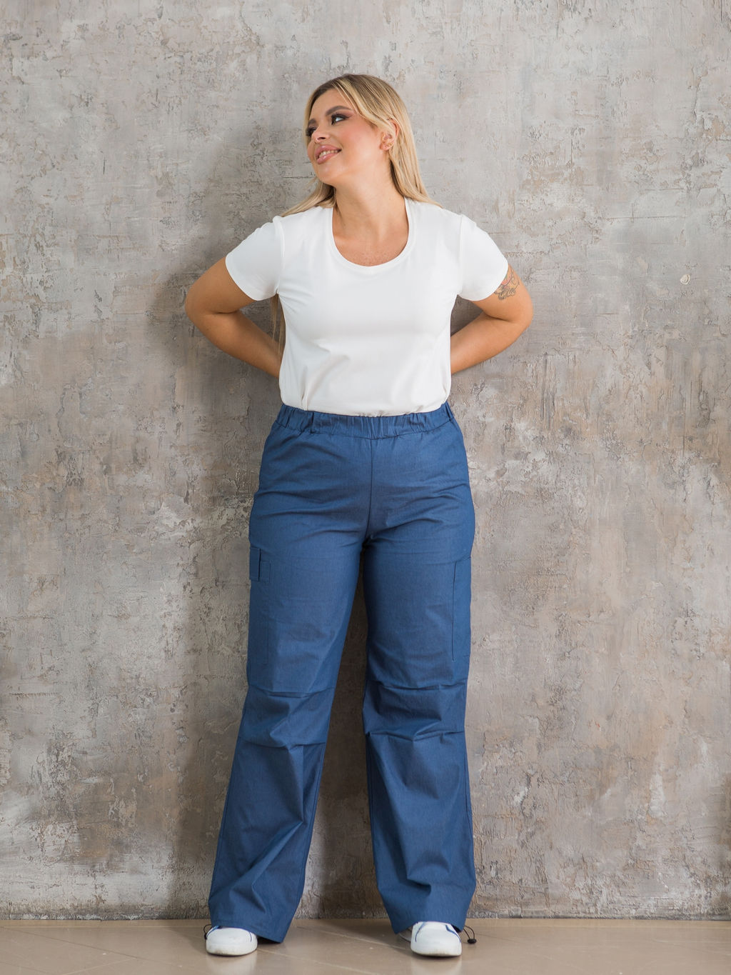 Брюки 1353 темно-синий - Novita фото 3