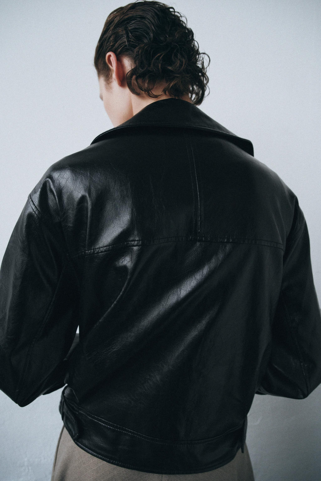 ZW COLLECTION LEATHER EFFECT JACKET - Zara фото 5
