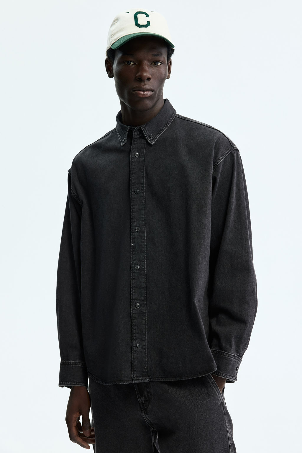 Camisa denim Oversized Fit - H&m фото 3