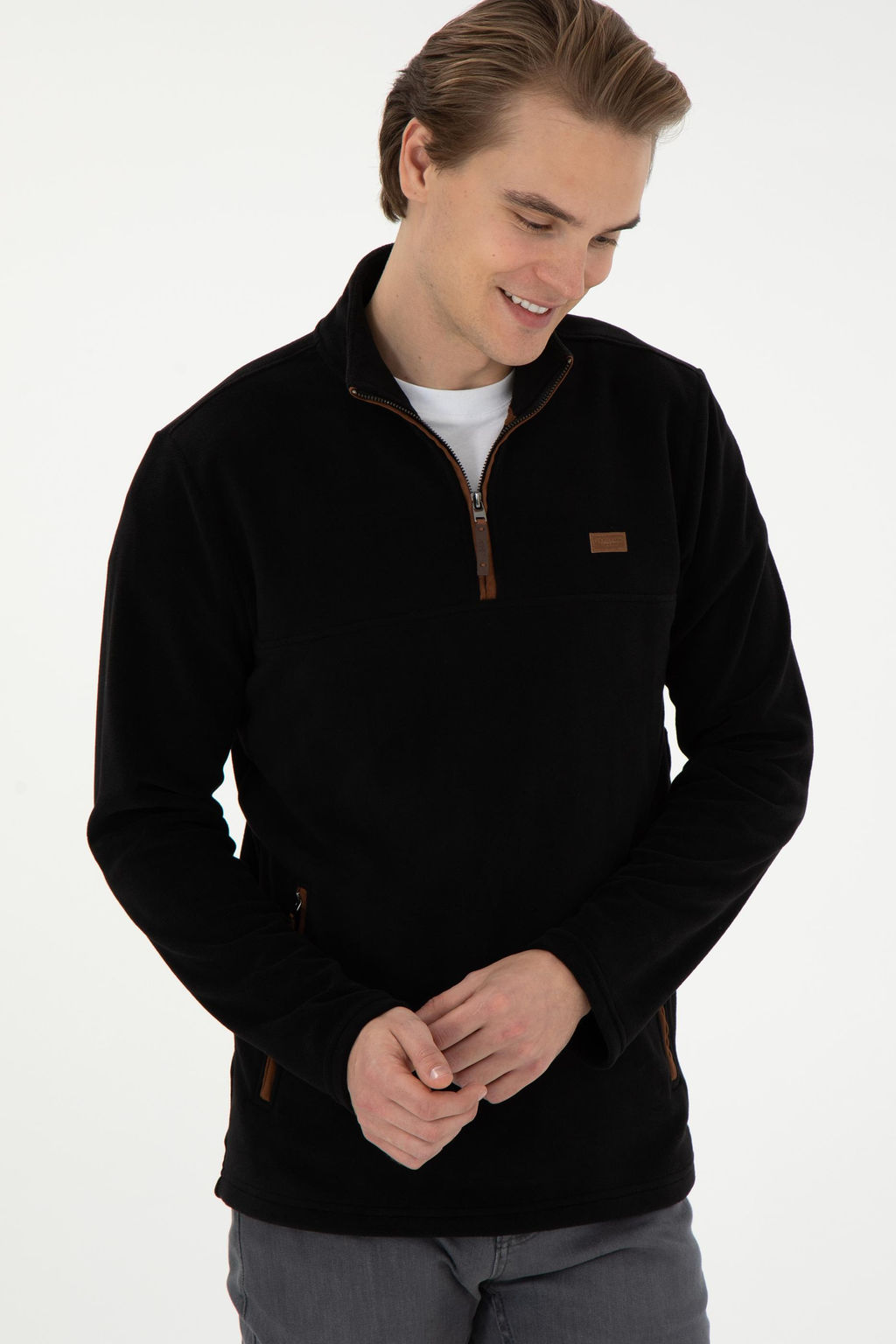 Мужской черный свитшот Неожиданная скидка в корзине - U.s. polo assn фото 3