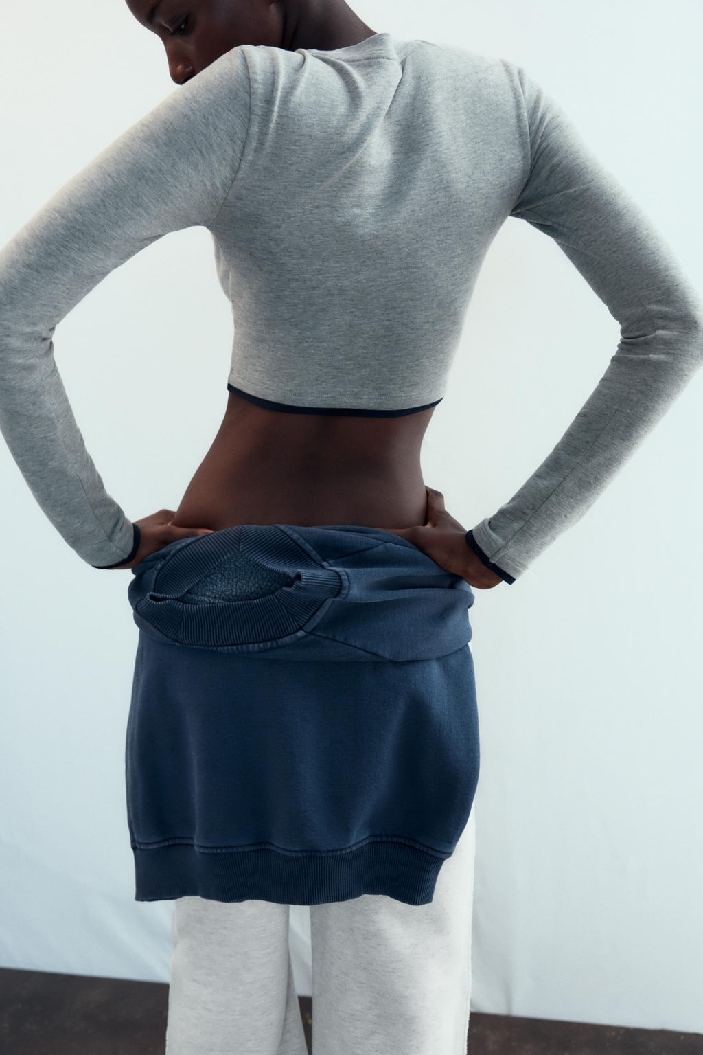 MOCK LAYER CROP T-SHIRT - Zara фото 5