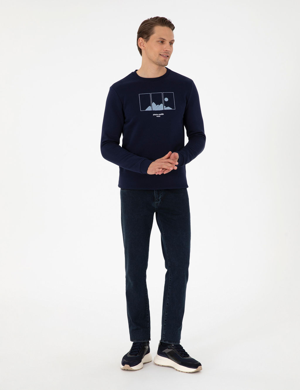Lacivert Regular Fit Sweatshirt - Pierre cardin фото 4
