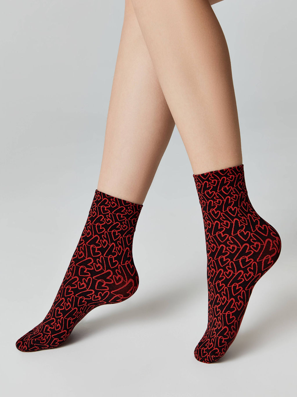 CONTE FANTASY Плотные носки с рисункамиLove nero-bianco 23С-83СП - Conte elegant фото 10