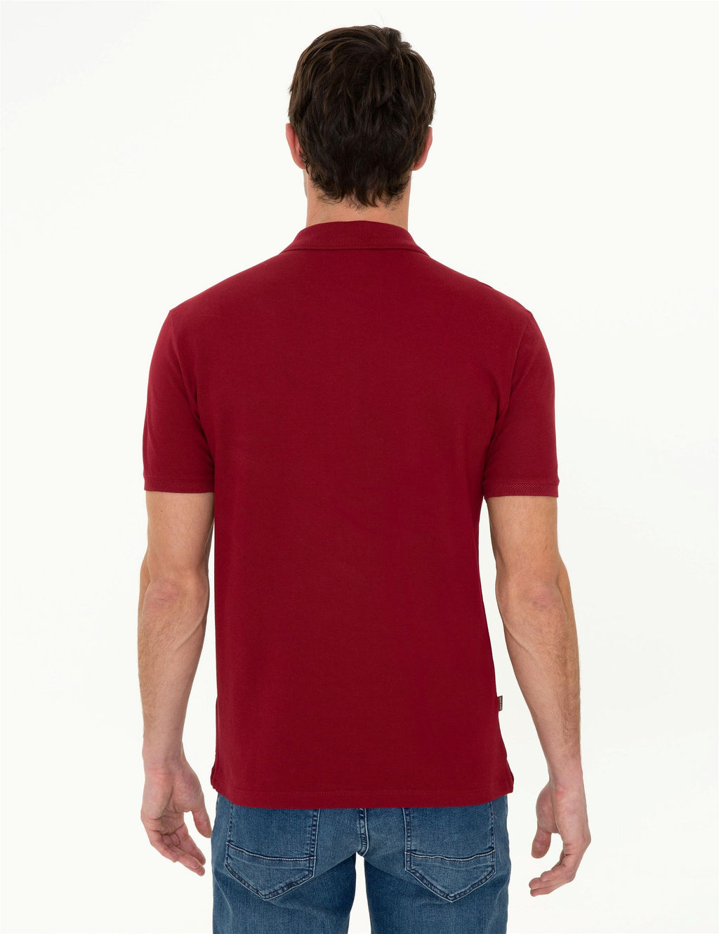 Bordo Slim Fit Basic Polo Yaka Ti__rt - Pierre cardin фото 4