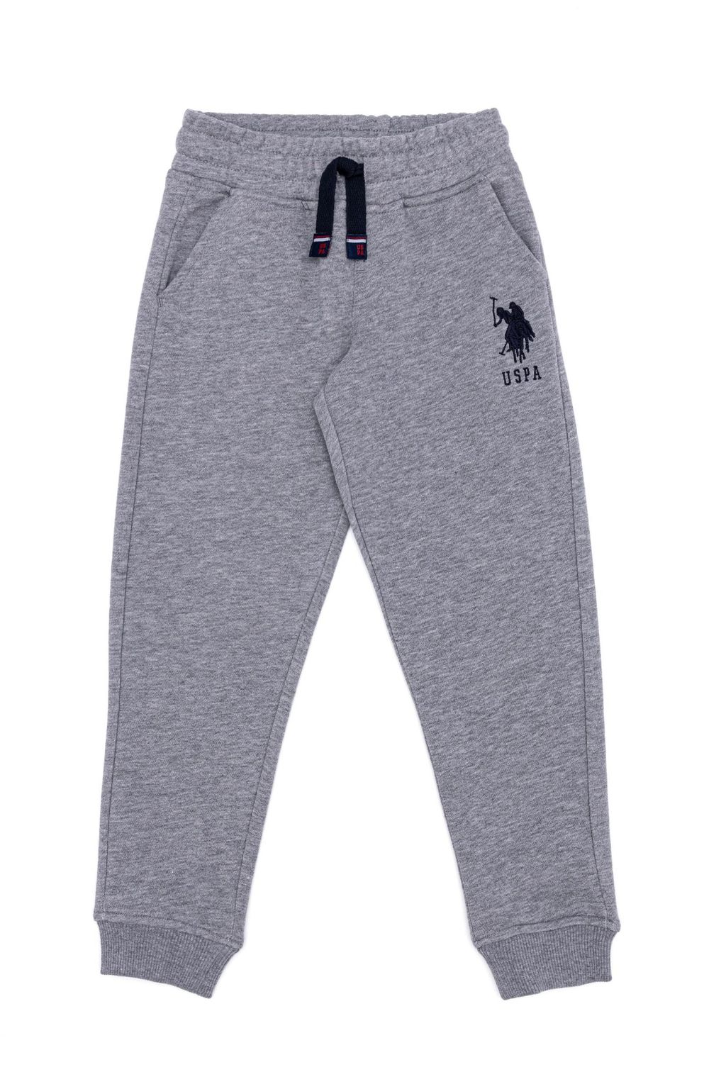 Серые меланжевые вязаные брюки для мальчика - U.s. polo assn фото 2