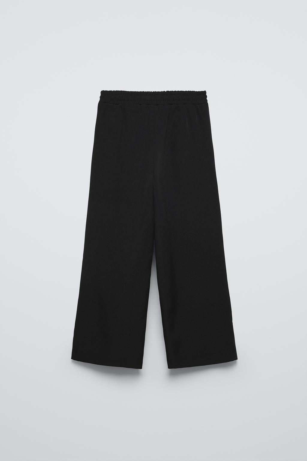 WIDE-LEG TROUSERS WITH EMBROIDERED BOW - Zara фото 2