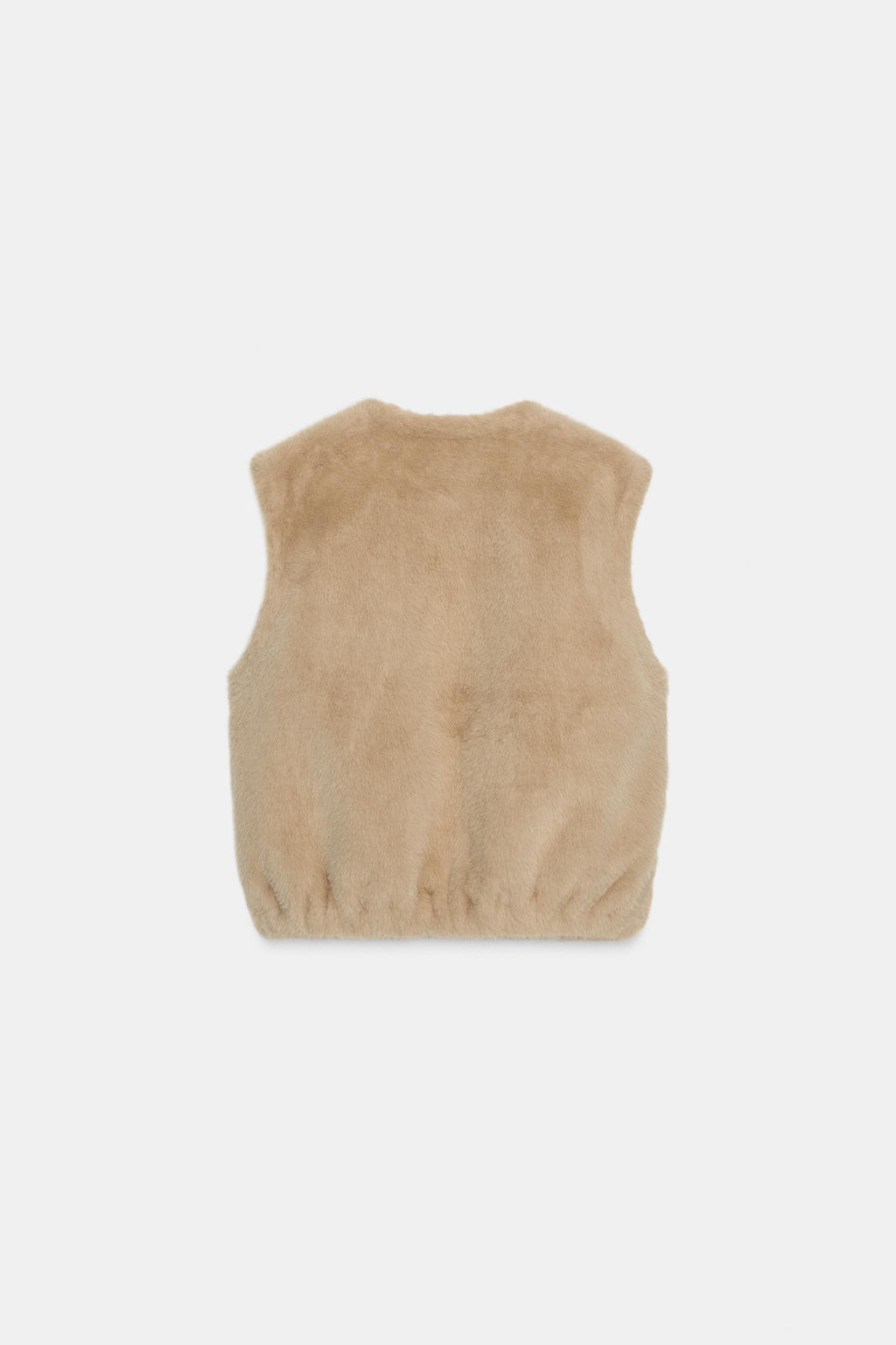 FAUX FUR GILET WITH ZIP - Zara фото 7