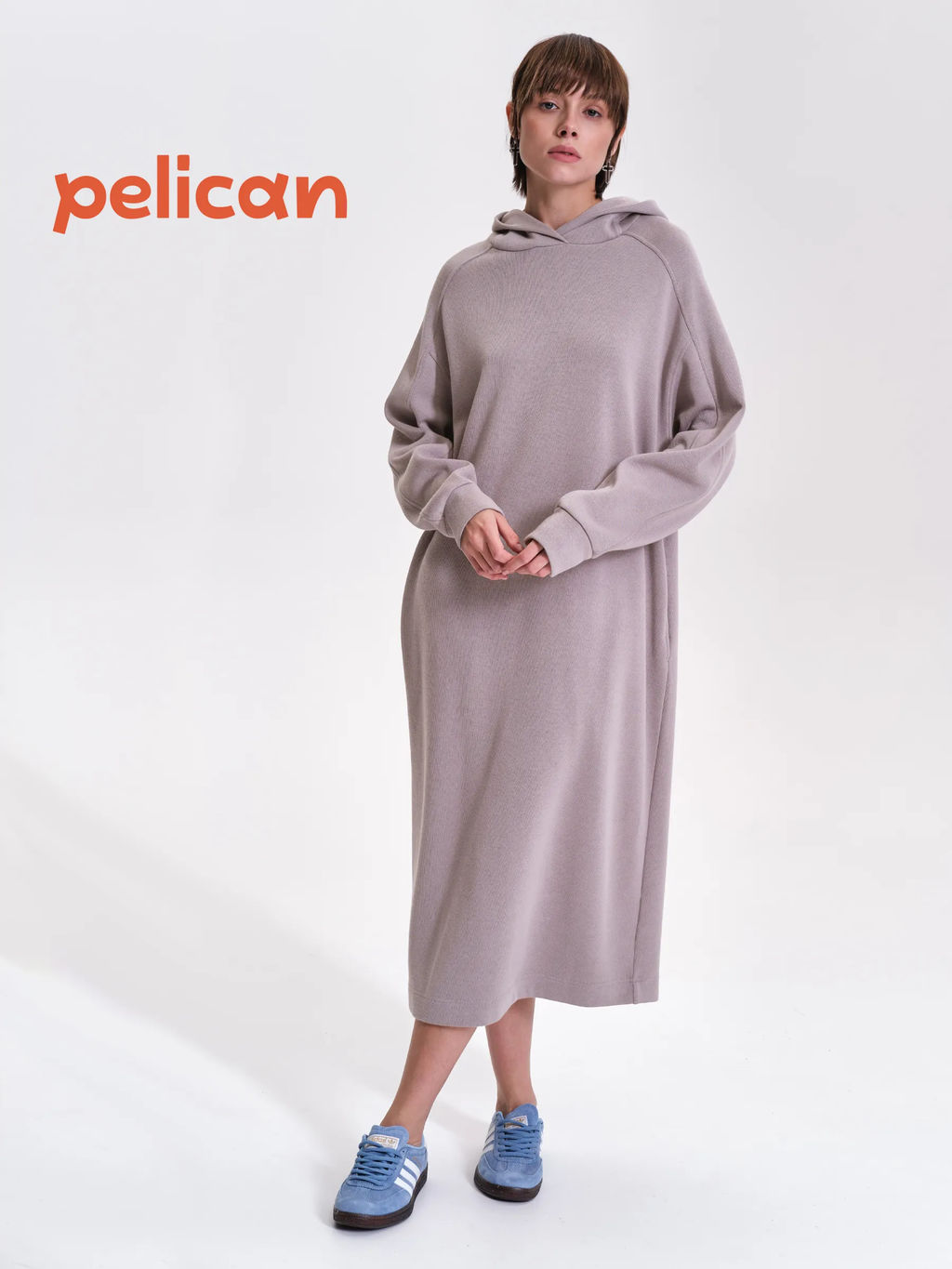 PELICAN, платье женское, Серый  фото 3