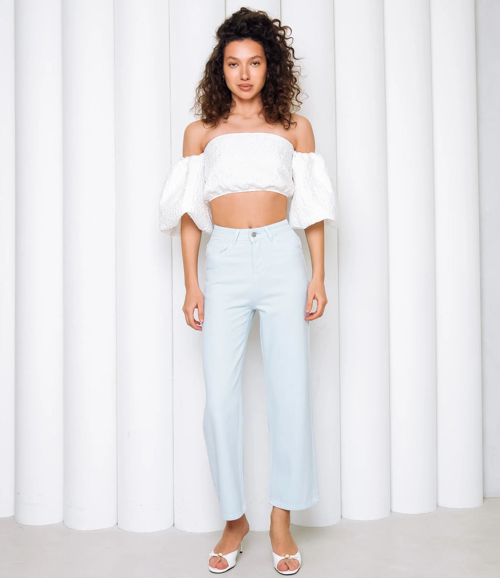 Джинсы #КТ9610, светло-голубой