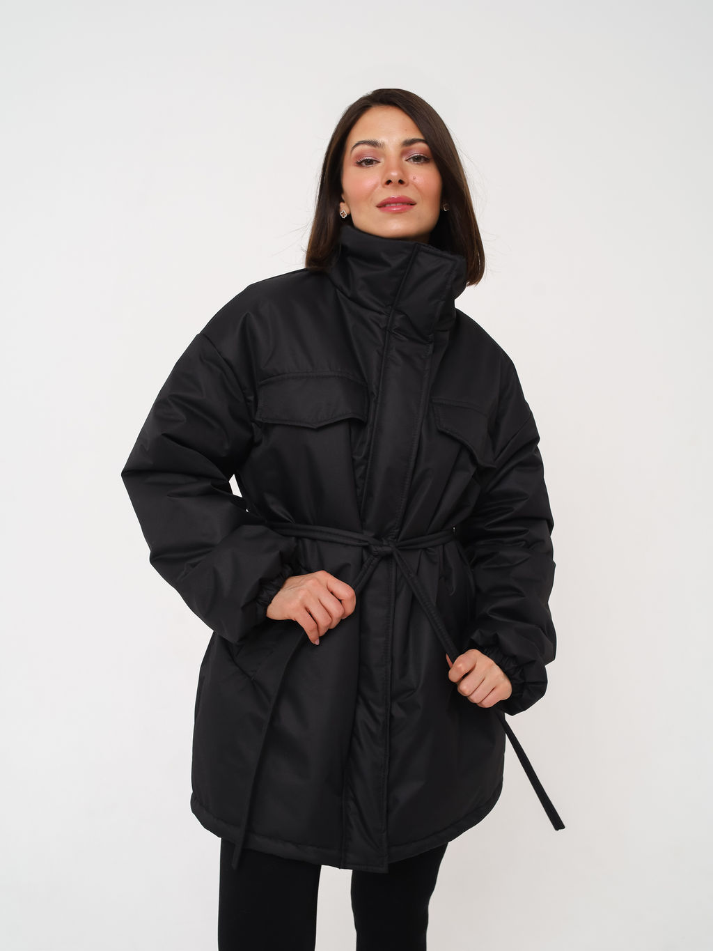 Куртка-парка женская, черная - Inzibe фото 2