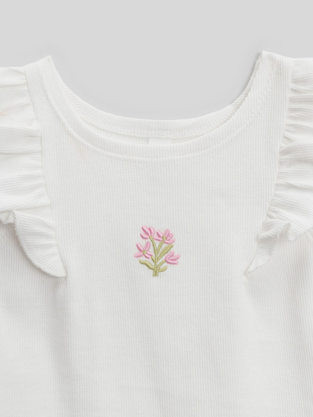 Топ детский Acoola Rosio для девочек белый  фото 4