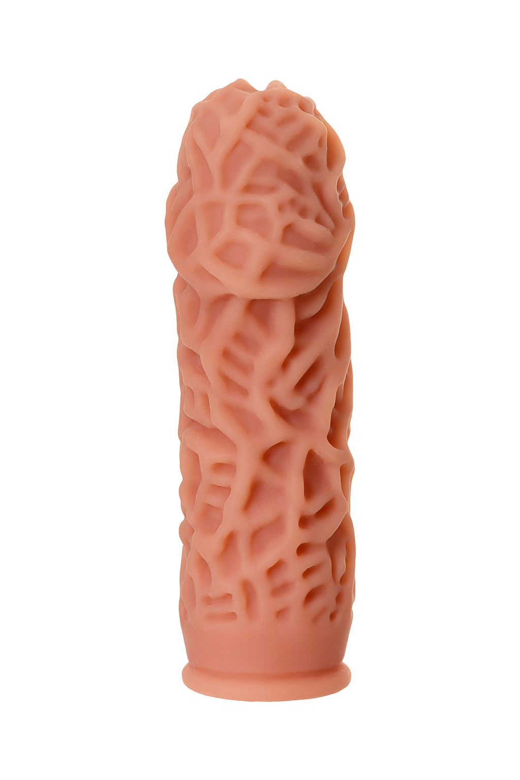 Насадка реалистичная KOKOS EXTREME SLEEVE 12-M с дополнительной стимуляцией, TPE, телесная, 15.8 см