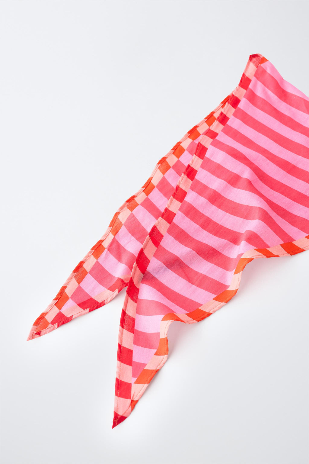 BANDANA ESTAMPADO RAYAS / Fucsia - Zara фото 2