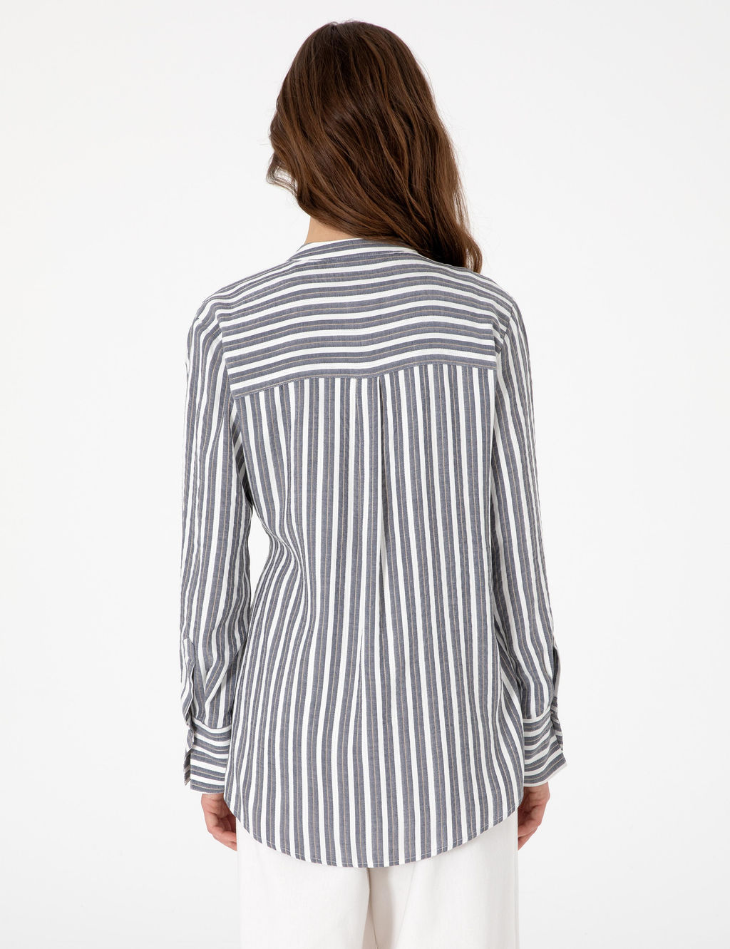 _ndigo Comfort Fit Uzun Kollu G_mlek