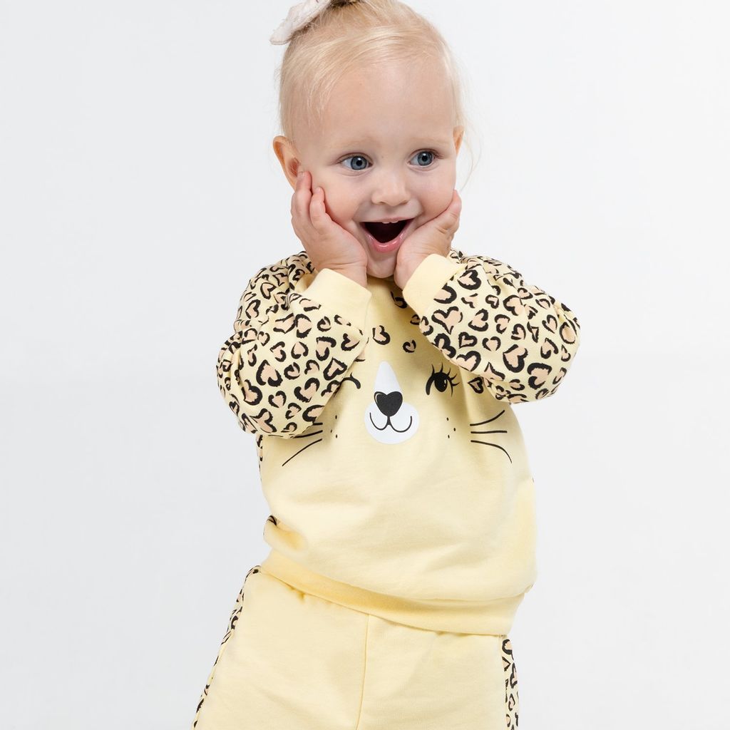 CRB wear/CWNG 90062-30-299 Комплект для девочки (джемпер, брюки), светло-желтый/Ex.Cherubino фото 2