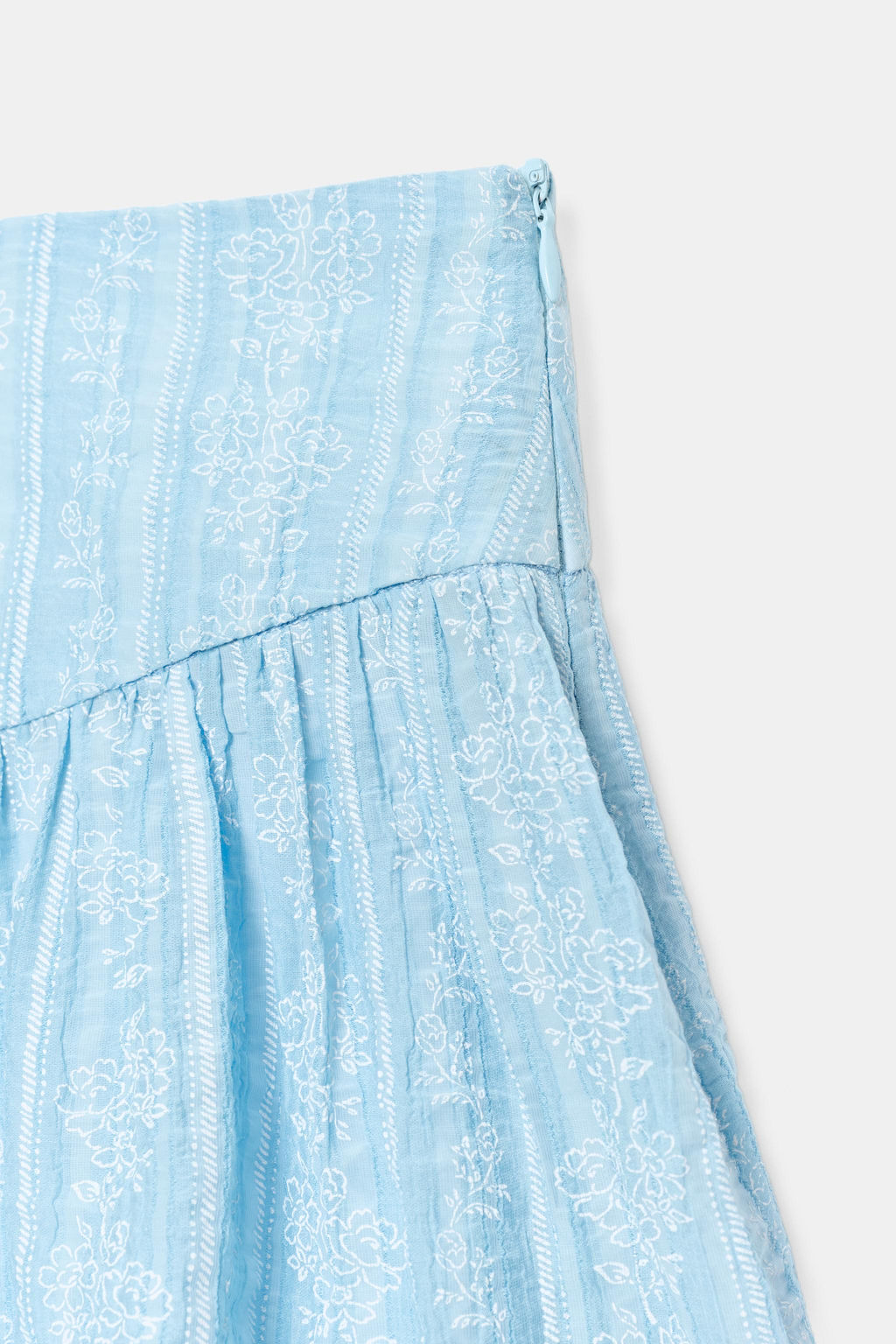 BERMUDA ESTAMPADA VUELO / Azul / Blanco - Zara фото 8