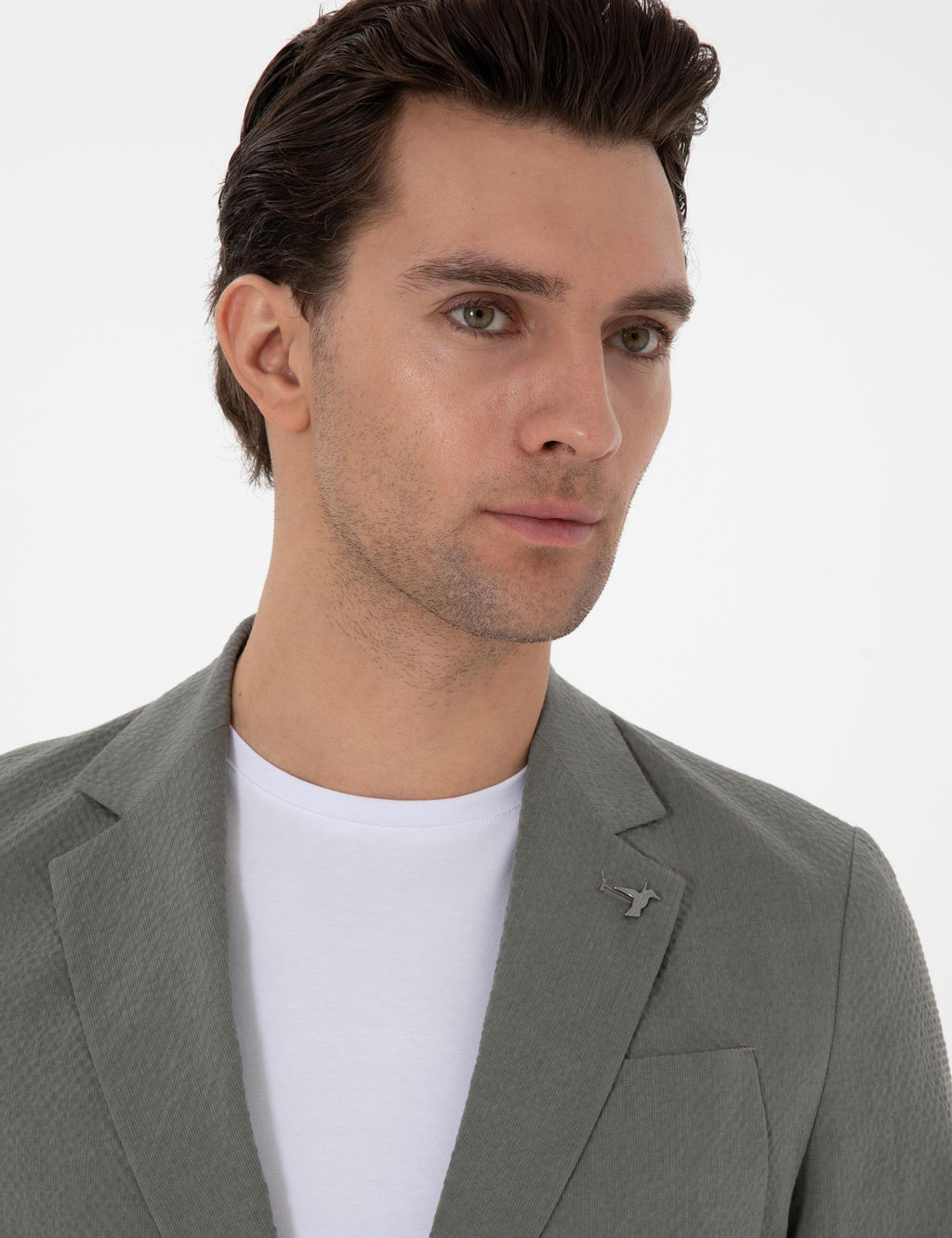 Haki Slim Fit Spor Ceket - Cacharel фото 2