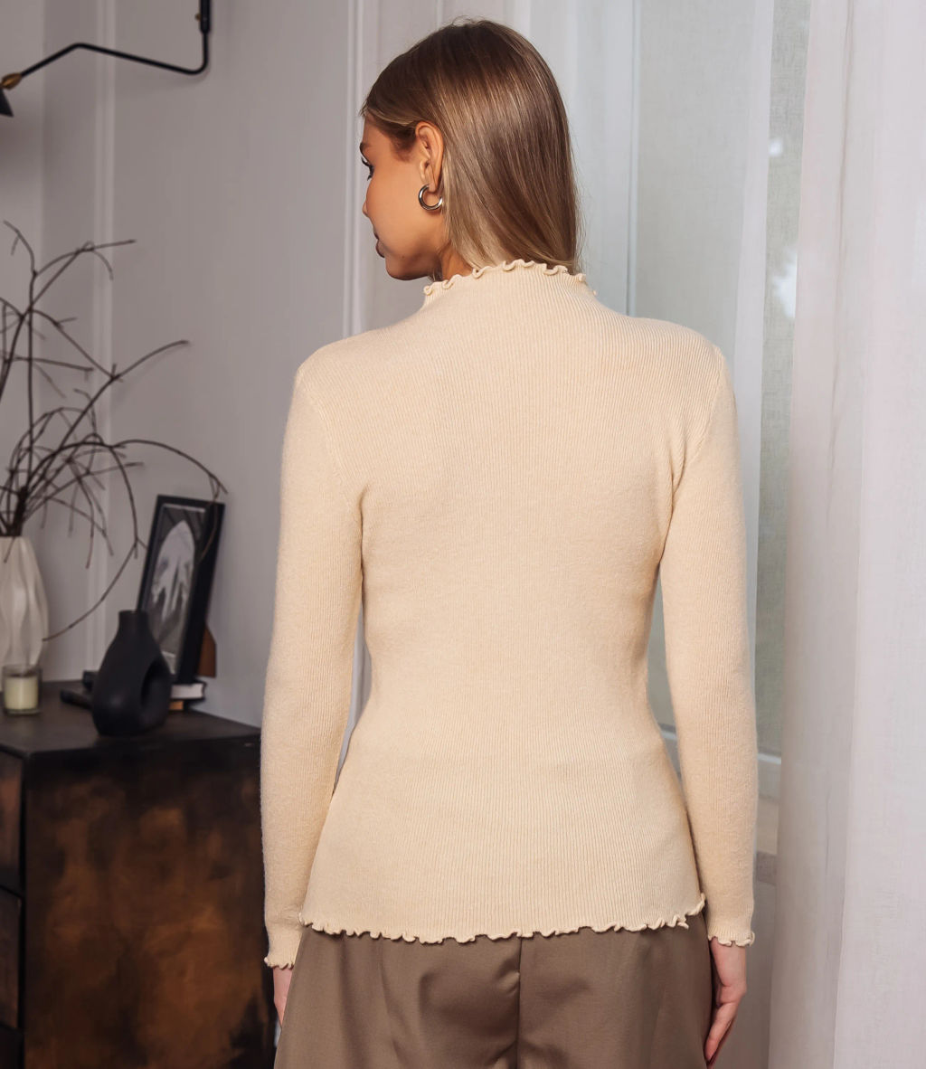 Водолазка #КТ802 (13), бежевый - Dommod фото 5