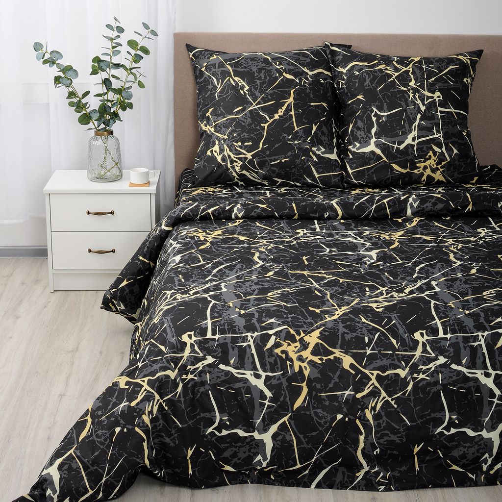 КПБ Simple Life евро, бязь, 100 % хлопок, пл. 120 гр./кв.м., Ромбы голубые ОП Пододеяльник 205*217, простыня 240*217, наволочка 70*70 (2 шт.) - Традиция фото 6