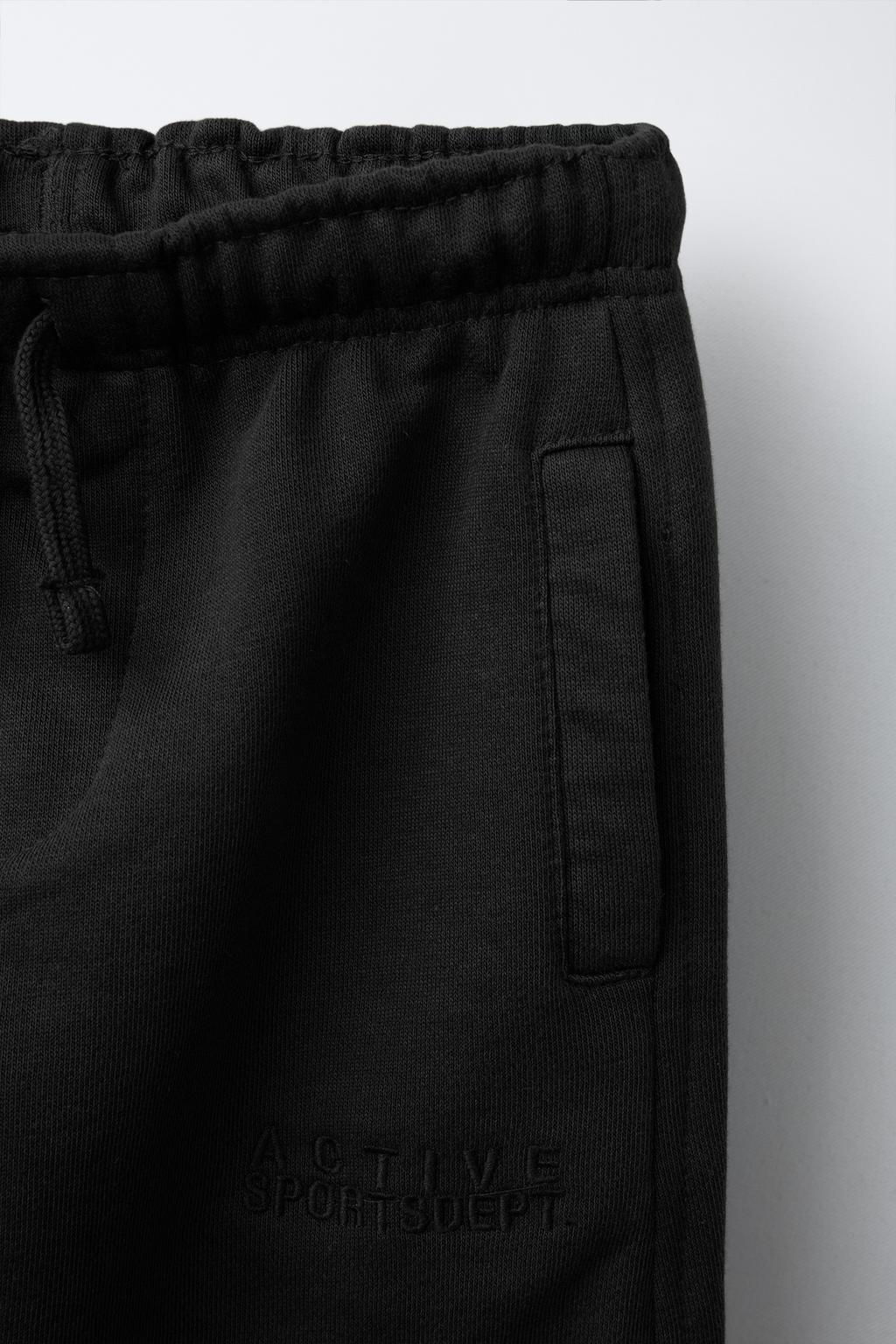 EMBROIDERED TEXT JOGGERS - Zara фото 14