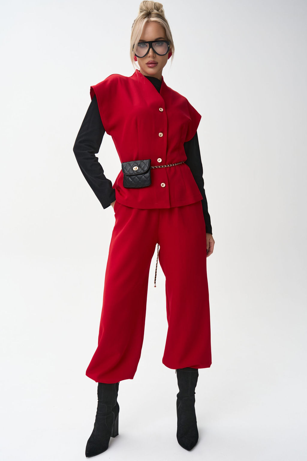 Жилет Джолин (красный) - Эльза фото 20