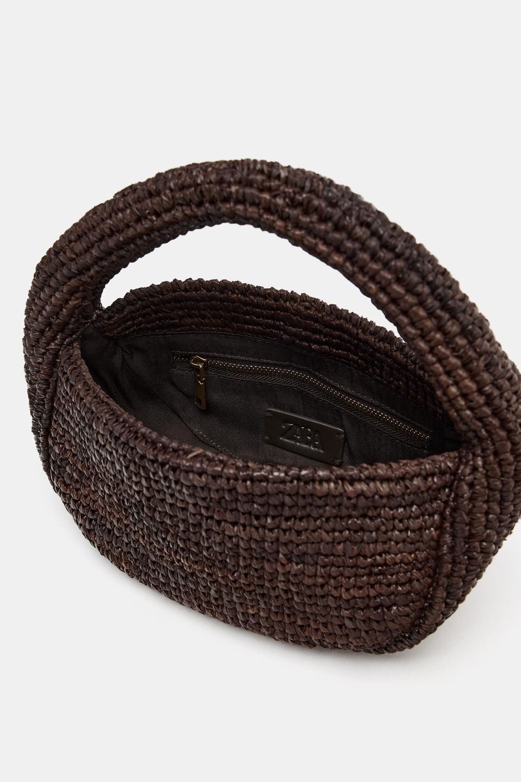 BOLSO DE MANO RAFIA / Marr?n - Zara фото 6