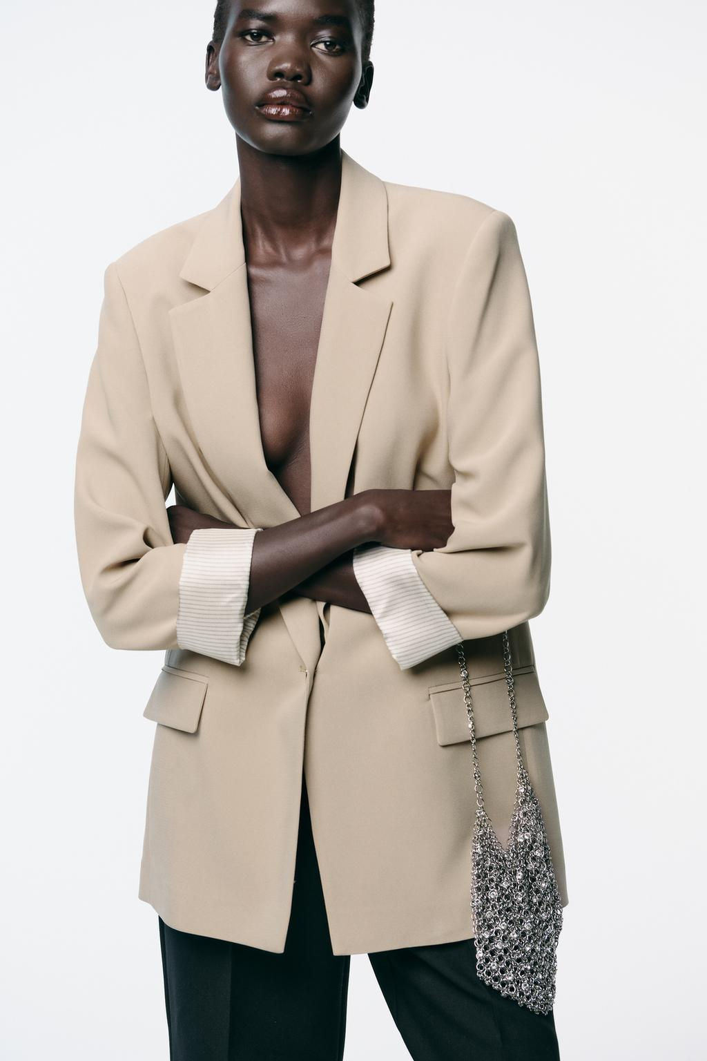 PRINTED CUFF BLAZER - Zara фото 11