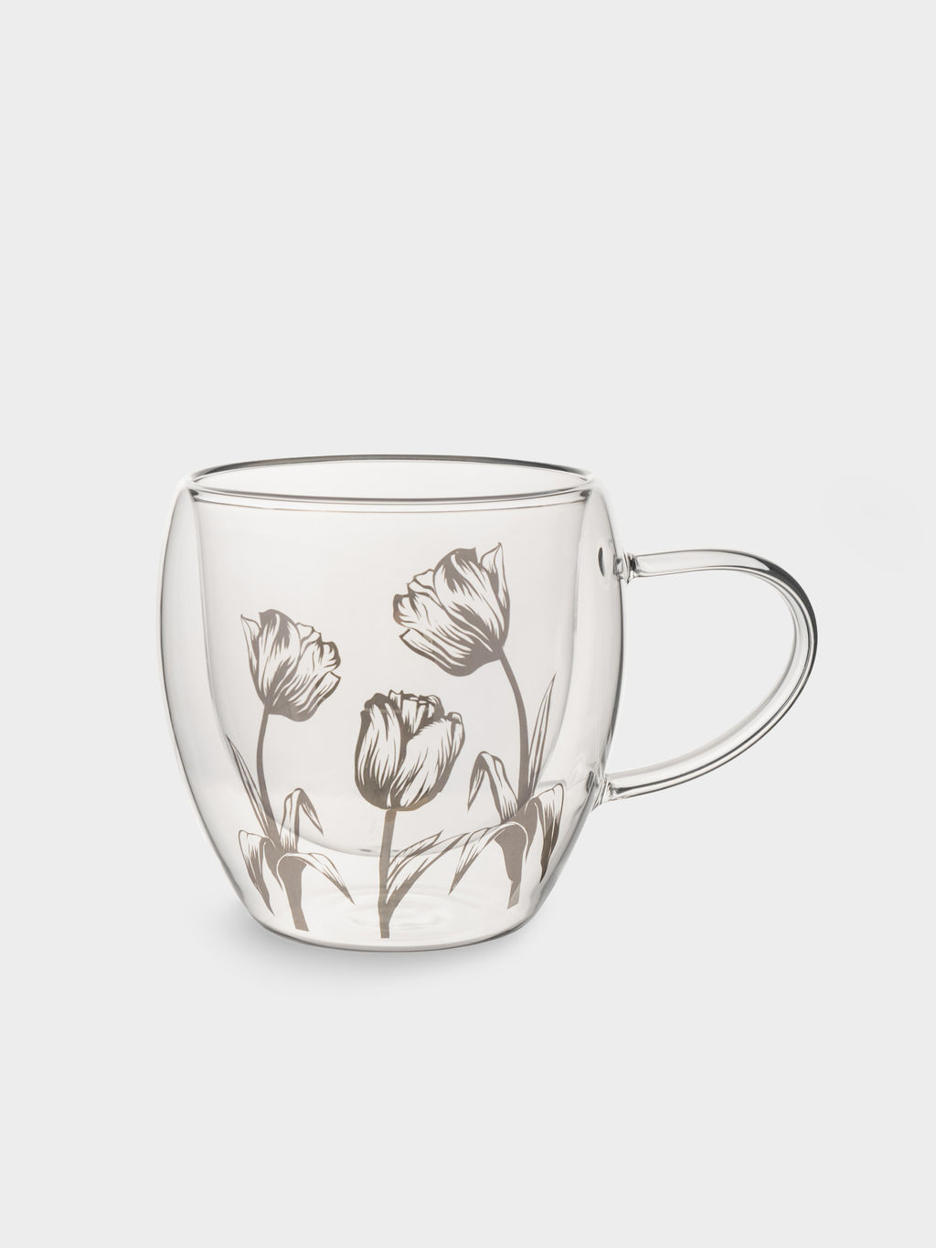 Кружка, 250 мл, стекло Б, Тюльпаны, Wind-deco - Anna lafarg фото 2