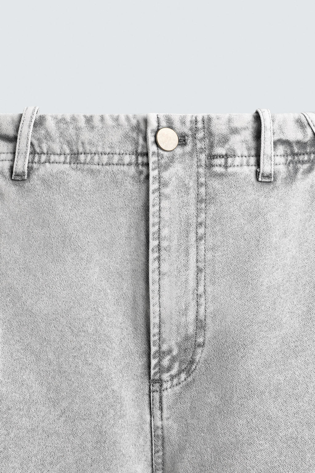 PANTAL?N CARGO PARACHUTE LAVADO / Gris claro - Zara фото 9