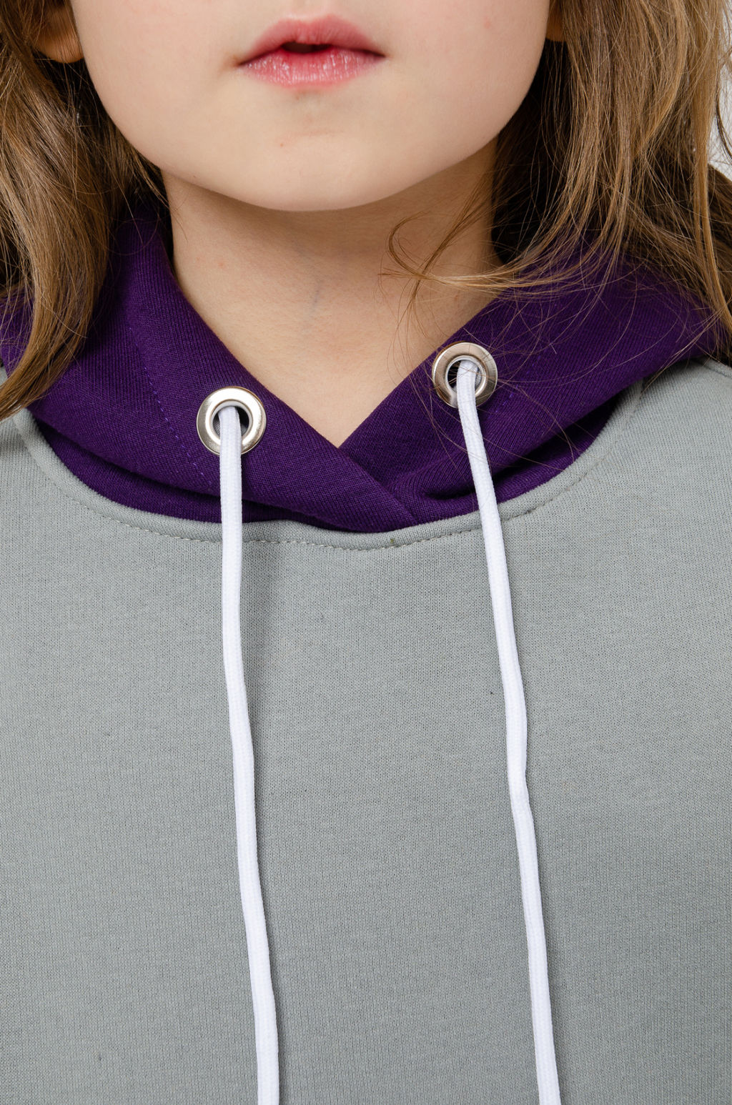 886Д Костюм детский "Серый/фиолетовый"