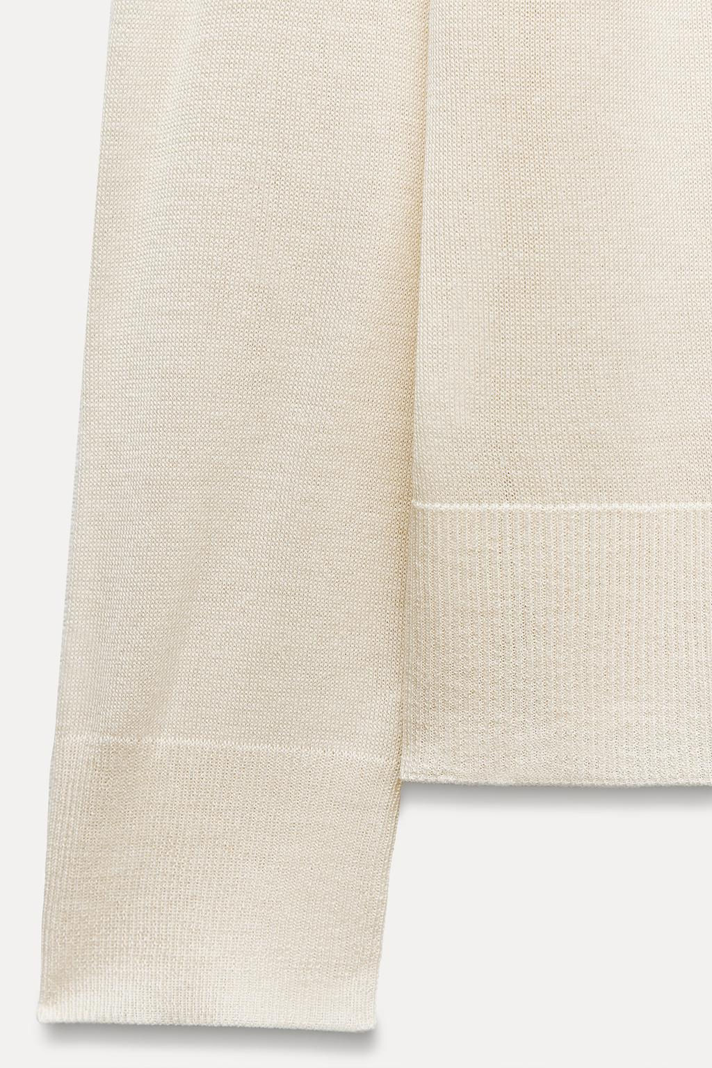 PLAIN FINE KNIT SWEATER - Zara фото 16