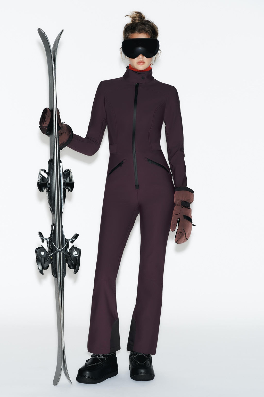 WATER-RESISTANT WINDPROOF RECCO® TECHNOLOGY SKI COLLECTION JUMPSUIT