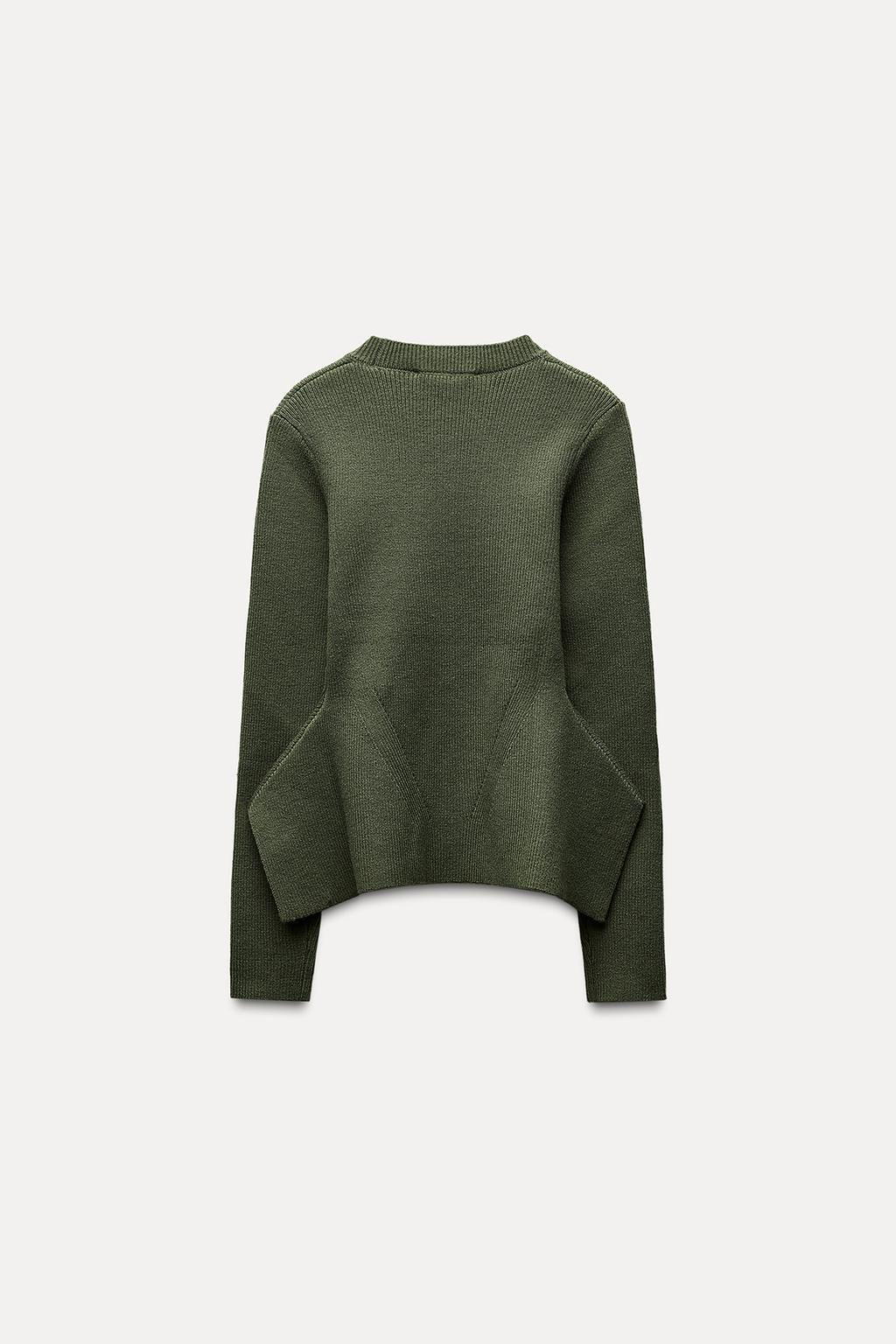 KNIT PEPLUM SWEATER - Zara фото 6