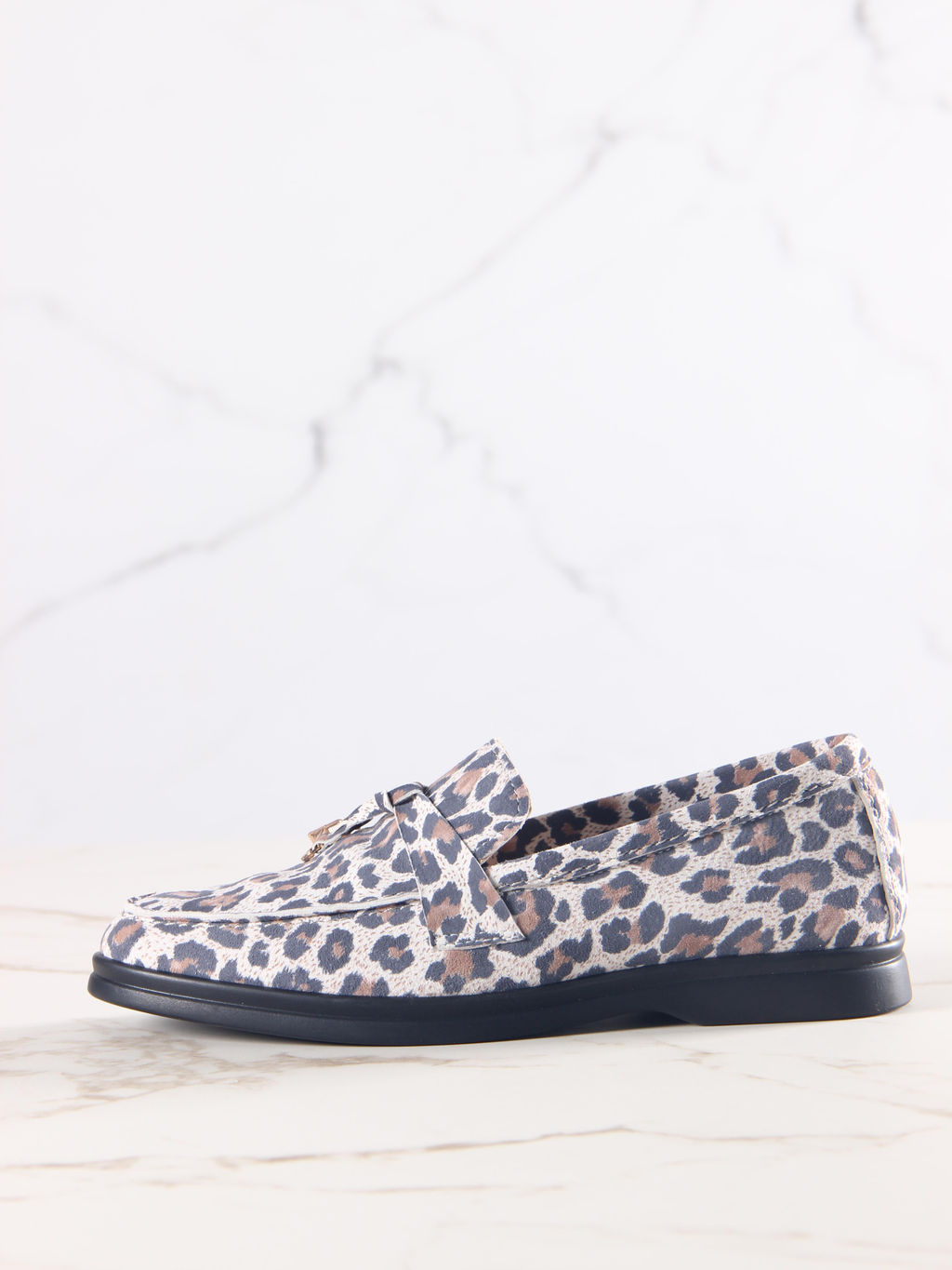 Лоферы туфли 170.2614bl. белый леопард