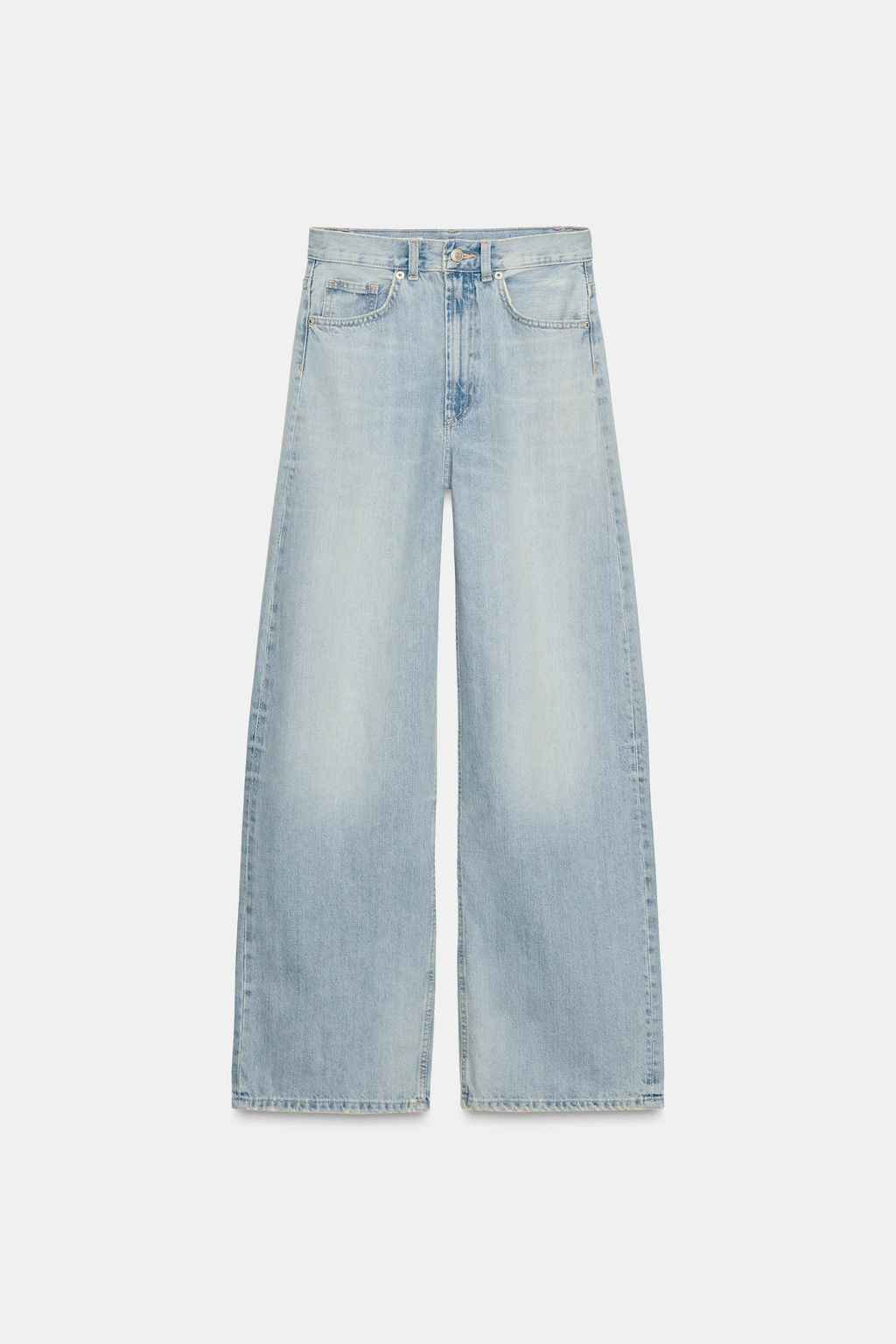 JEANS TRF EXTRA WIDE LEG TIRO ALTO / Azul agua - Zara фото 7