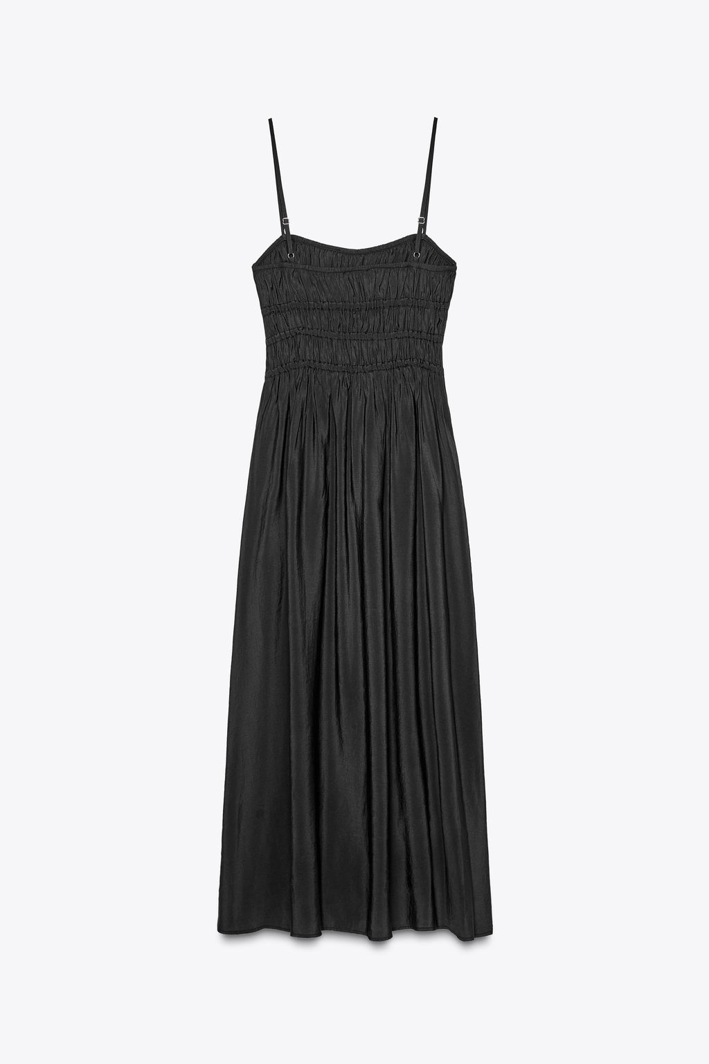 FLOWING MIDI DRESS WITH ELASTICATED DETAIL - Zara фото 13