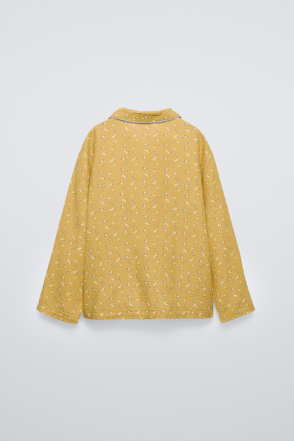 6-14/ FLORAL SHIRT PYJAMAS - Zara фото 4