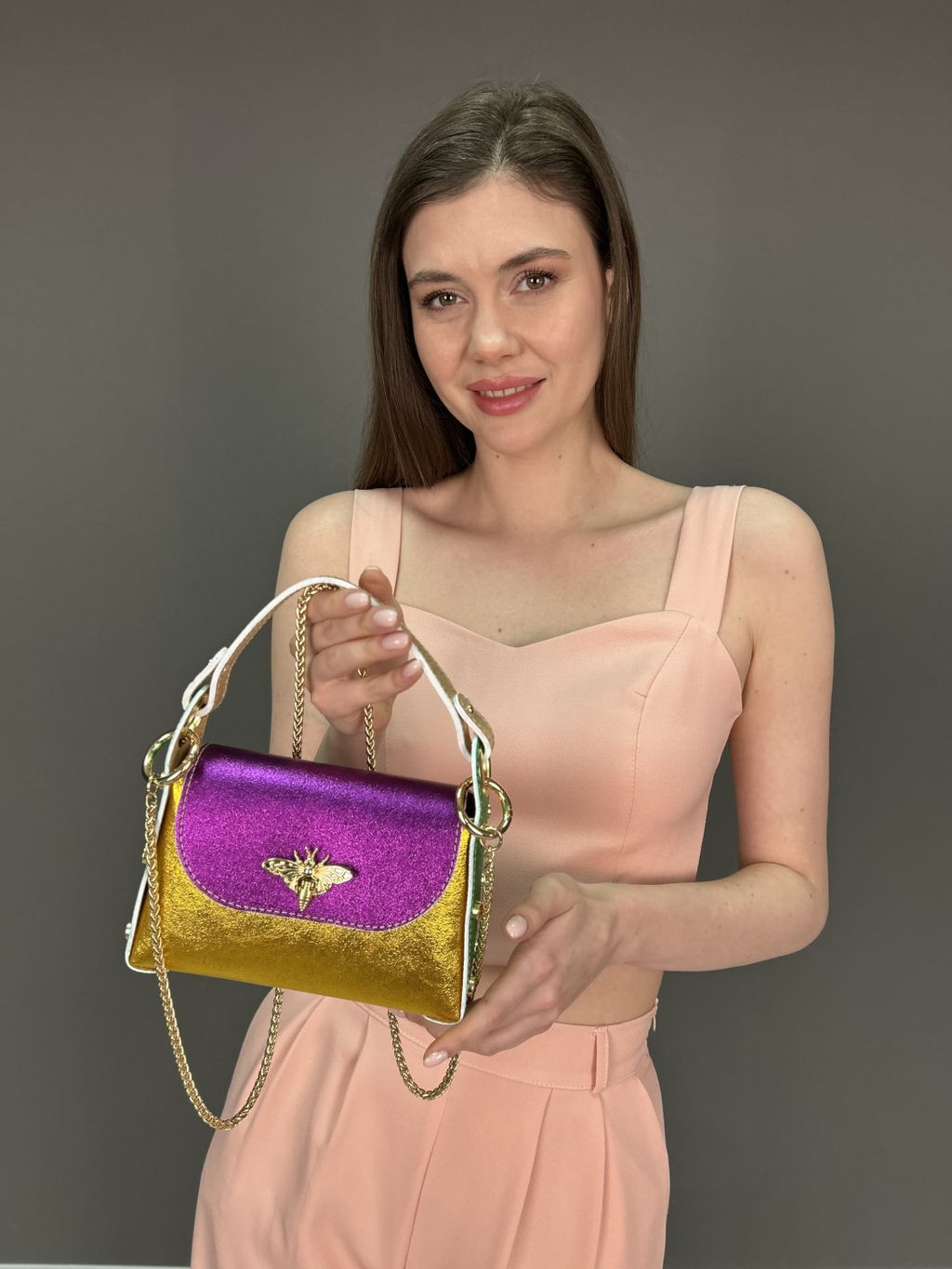 Сумка женская из телячьей кожи