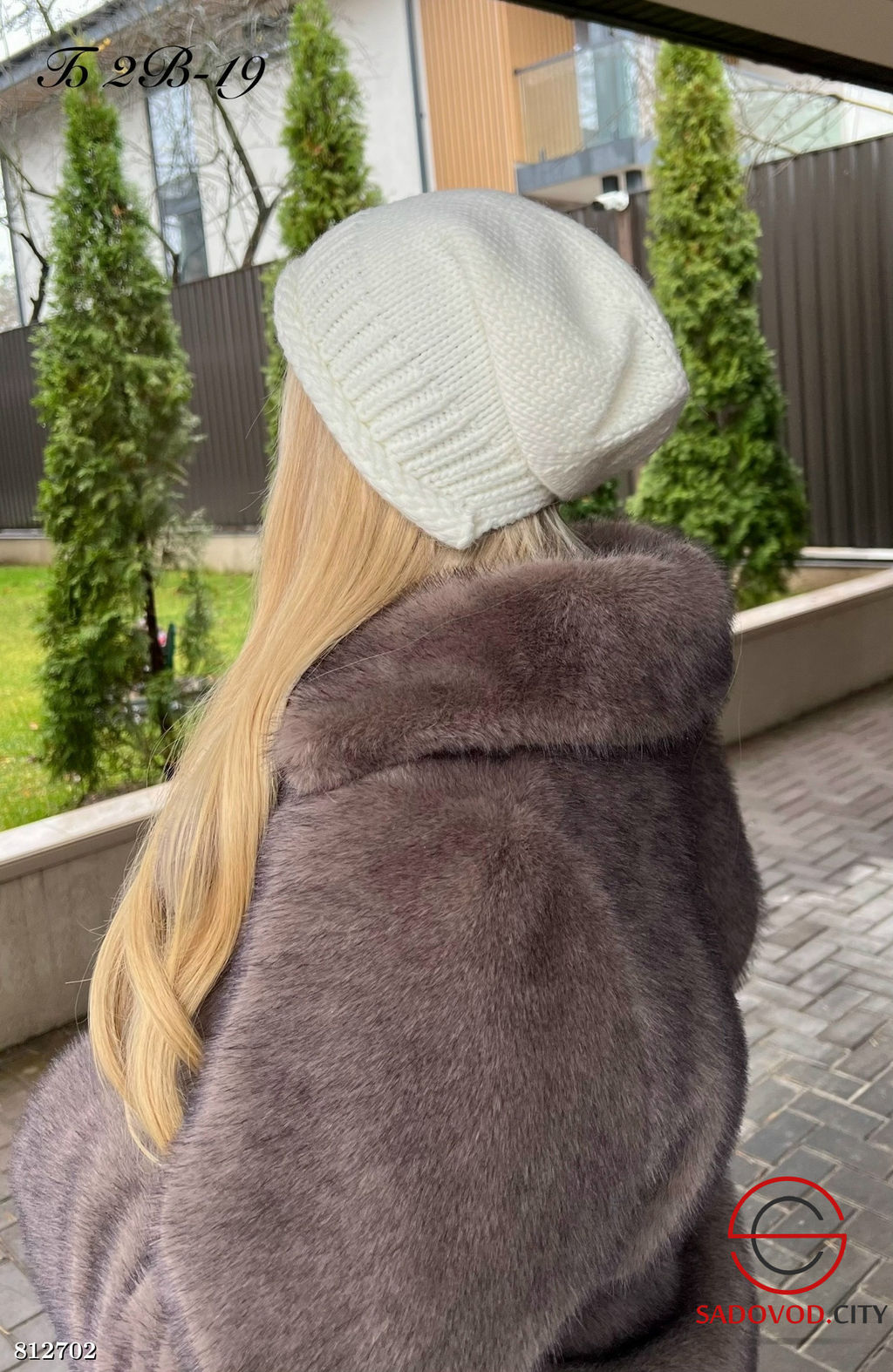 Шапка-косынка из трикотажа